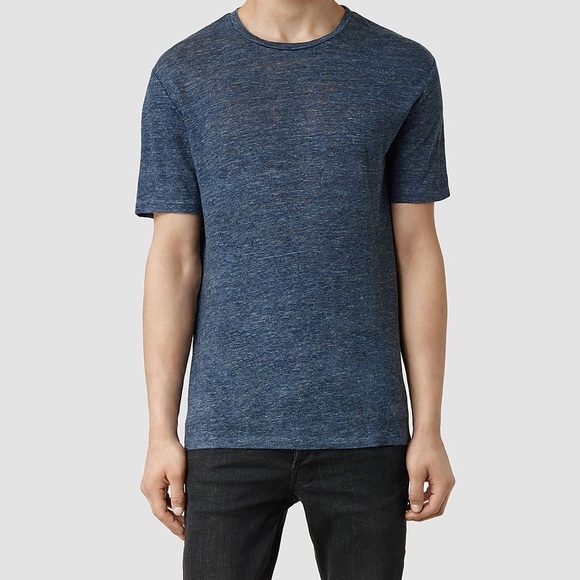 All Saints Other - ALL SAINTS - Heathered blue cotton T-shirt, Large